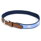 Men's UNC Logo Embroidered Belt